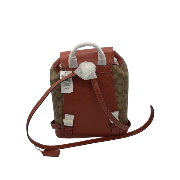 Coach X Peanuts Dempsey Drawstring Backpack*Signature Canvas With Patches*BNWT - Picture 6 of 8